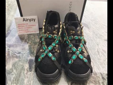 gucci flashtrek on feet